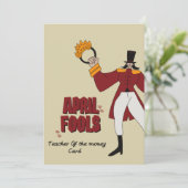 Cartes Pour Fêtes Annuelles Jour des poissons d'avril Je suis devenu professeu (Debout devant)