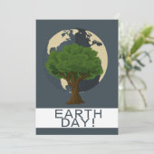 Cartes Pour Fêtes Annuelles jour des terres tous les jours, devenez écolo, Sau (Debout devant)