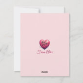Cartes Pour Fêtes Annuelles Jour des Valentines customisé Chat Thème (Dos)
