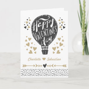 Cartes Pour Fêtes Annuelles Jour des Valentines de ballon à air chaud personna