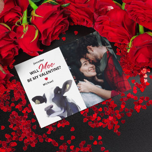 Cartes Pour Fêtes Annuelles Jour des Valentines de Vache drôle