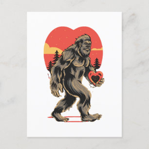 Cartes Pour Fêtes Annuelles jour des valentines du coeur de bigfoot