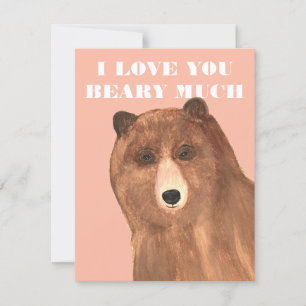Cartes Pour Fêtes Annuelles Jour des Valentines Je t'aime beaucoup