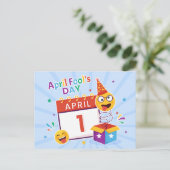 Cartes Pour Fêtes Annuelles Jour du fou d'avril (Debout devant)