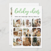 Cartes Pour Fêtes Annuelles Jour férié 12 Photo Noël personnalisé (Devant / Derrière)