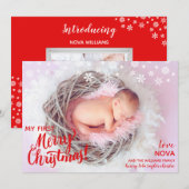 Cartes Pour Fêtes Annuelles Jour férié de Noël (Devant / Derrière)