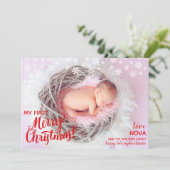 Cartes Pour Fêtes Annuelles Jour férié de Noël (Debout devant)