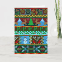 Jour férié de Noël en bonnets Motif Reindeer