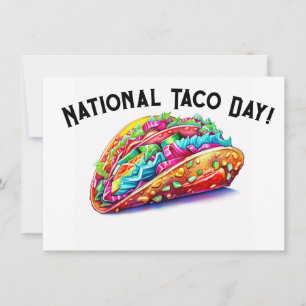 Cartes Pour Fêtes Annuelles Jour national du Taco