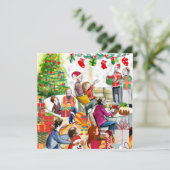 Cartes Pour Fêtes Annuelles Jour Noël (Debout devant)