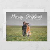 Cartes Pour Fêtes Annuelles Jour photo complet du script blanc (Devant)