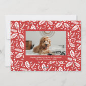 Cartes Pour Fêtes Annuelles Jour photo complet du script blanc (Dos)