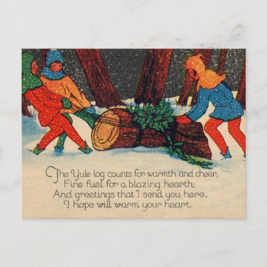 Cartes Pour Fêtes Annuelles Journal de yule (Devant)