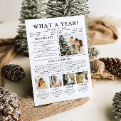 Cartes Pour Fêtes Annuelles Journal Unique Fun What A Year Photo Christmas