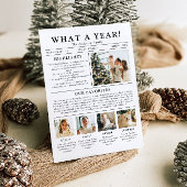 Cartes Pour Fêtes Annuelles Journal Unique Fun What A Year Photo Christmas