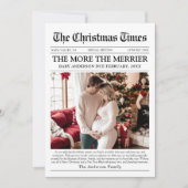 Cartes Pour Fêtes Annuelles Journal Unique Plus le Merrier Baby Christmas (Devant)