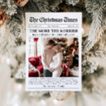 Cartes Pour Fêtes Annuelles Journal Unique Plus le Merrier Baby Christmas<br><div class="desc">Notre journal Unique Plus la Merrier Baby Christmas Holiday Card est la façon parfaite de partager vos nouvelles et souhaits de vacances joyeuses avec la famille et les amis! Stylisée comme un journal classique, cette carte capture les temps forts de votre année dans un format unique et charmant, avec un...</div>