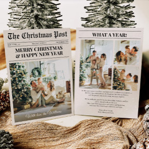 Cartes Pour Fêtes Annuelles Journal Unique Quelle Année Photo Noël