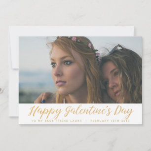 Cartes Pour Fêtes Annuelles Journée des Galentines Photo du meilleur ami