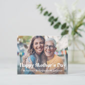 Cartes Pour Fêtes Annuelles journée des mères heureuses, typographie classique (Debout devant)