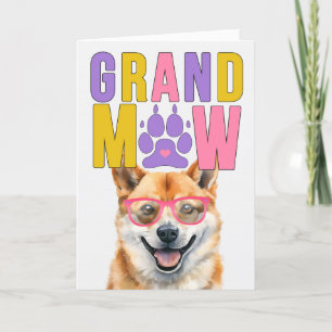 Cartes Pour Fêtes Annuelles Journée Grand-Parents Grand-MAW Shiba Inu Grand-DO