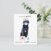 Cartes Pour Fêtes Annuelles Journée personnalisée des infirmières de chien de (Debout devant)