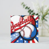 Cartes Pour Fêtes Annuelles Jours de baseball (Debout devant)