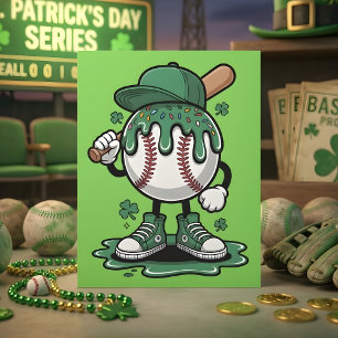 Cartes Pour Fêtes Annuelles Jours de St Patrick drôles Humour de baseball