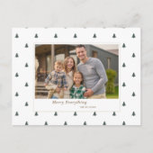 Cartes Pour Fêtes Annuelles Jours fériés de Noël de minuscules arbres (Devant)