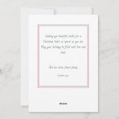 Cartes Pour Fêtes Annuelles Jours fériés vert foncé et rouge (Dos)