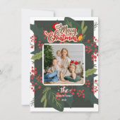 Cartes Pour Fêtes Annuelles Jours francs | Joyeuse photo de Noël (Devant)