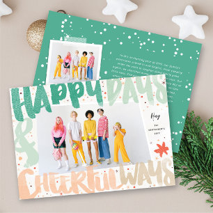 Cartes Pour Fêtes Annuelles Jours heureux colorés et modes joyeux de nouvel an