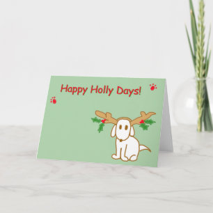 Cartes Pour Fêtes Annuelles Jours heureux de houx !