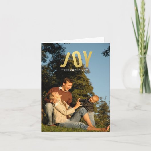 CARTES POUR FÊTES ANNUELLES JOY (Devant)