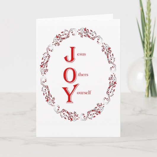 Cartes Pour Fêtes Annuelles Joy (Devant)