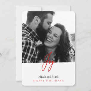 Cartes Pour Fêtes Annuelles Joy Christ est né Photo Christmas Holiday Card