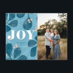 Cartes Pour Fêtes Annuelles Joy Christmas Design<br><div class="desc">Joie Fêtes Salutations Joyeux Noël Design</div>