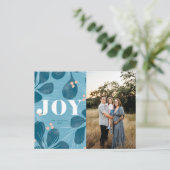 Cartes Pour Fêtes Annuelles Joy Christmas Design (Debout devant)