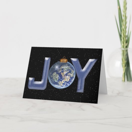 Cartes Pour Fêtes Annuelles JOY Christmas World (Devant)