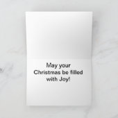 CARTES POUR FÊTES ANNUELLES JOY DE XMAS (Intérieur)