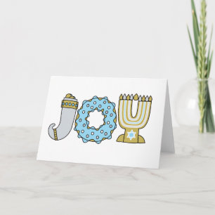 Cartes Pour Fêtes Annuelles JOY d'Hanoukka