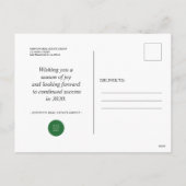 Cartes Pour Fêtes Annuelles Joy et Pine | Salutations (Dos)