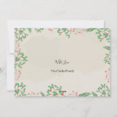 Cartes Pour Fêtes Annuelles Joy Faux Gold Script (Dos)