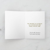 Cartes Pour Fêtes Annuelles Joy Festive Gold Snowflakes sur blanc non spécifiq (Intérieur)