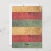 Cartes Pour Fêtes Annuelles Joy Love Peace Rustic Photo Arbre de Noël (Dos)