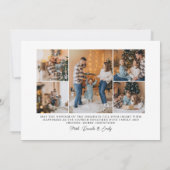 Cartes Pour Fêtes Annuelles Joy Love Peace Typographie Paysage Noël (Dos)