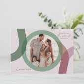 Cartes Pour Fêtes Annuelles JOY Modern 2 Photo Noël (Debout devant)