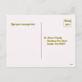 Cartes Pour Fêtes Annuelles Joy Peace and Love Christmas Tree Card (Dos)