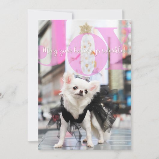 Cartes Pour Fêtes Annuelles JOY Pet Holiday Card (Devant)