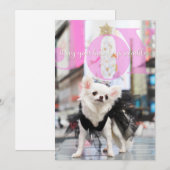 Cartes Pour Fêtes Annuelles JOY Pet Holiday Card (Devant / Derrière)